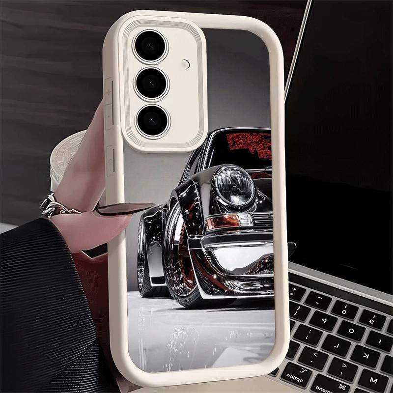 Phone Case for Samsung Galaxy A17 A16 A15 A14 A13 Electroplated Style Sports Car A56 A36 A26 A55 A35 A25 A54 A34 A24 A53 A33 A23