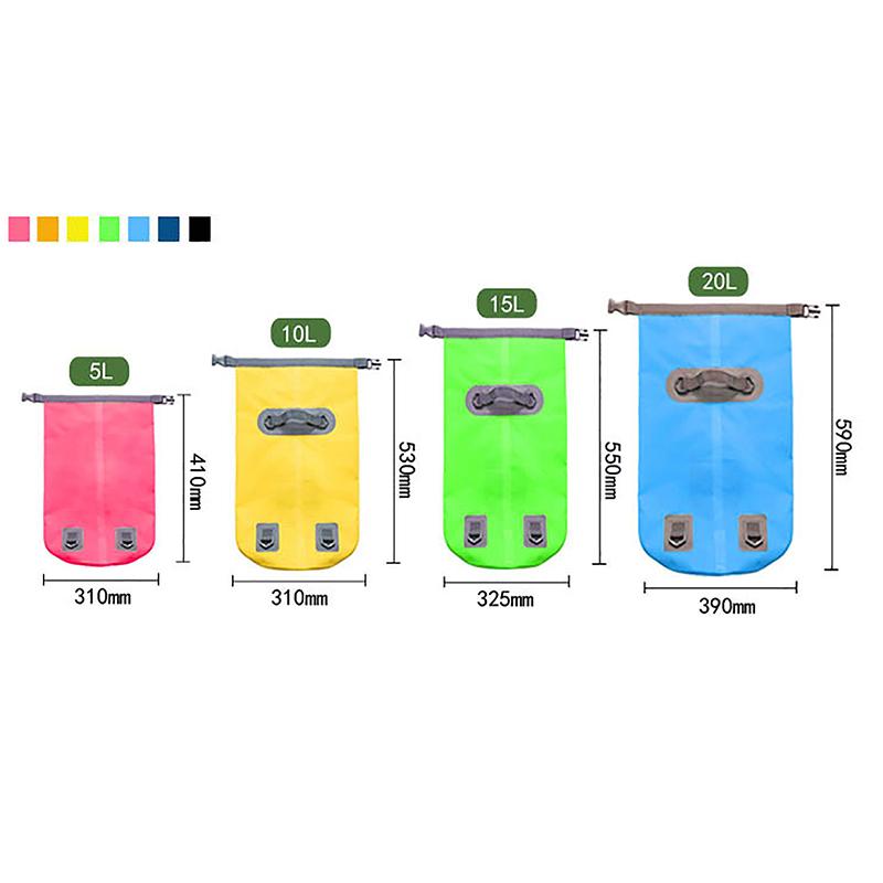 Waterproof Bag Dry Bag For Swimming Diving Bags 10L/15L/20L/30L Floating Bag Sack Dry Bag Backpack For Boating Rafting Fishing