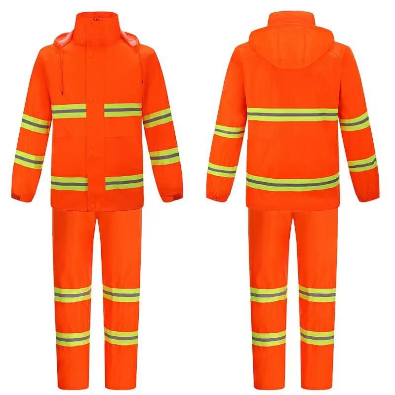 Reflective Rain Suit for Sanitation Workers