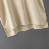 GMXIA Casual Women's Summer Solid-color Sleeveless Vest, Knitted Sweater, Wide-leg Pants, Large-sized Ice Silk Suit