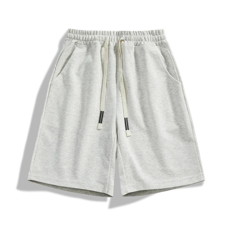

Summer Sports and Leisure Men s Shorts Loose Elastic Waist Drawstring Five-point Pants S