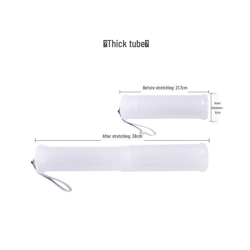 

Clear Plastic Telescopic Pen & Brush Holder - Portable, Lightweight Spiral Storage for Art Supplies