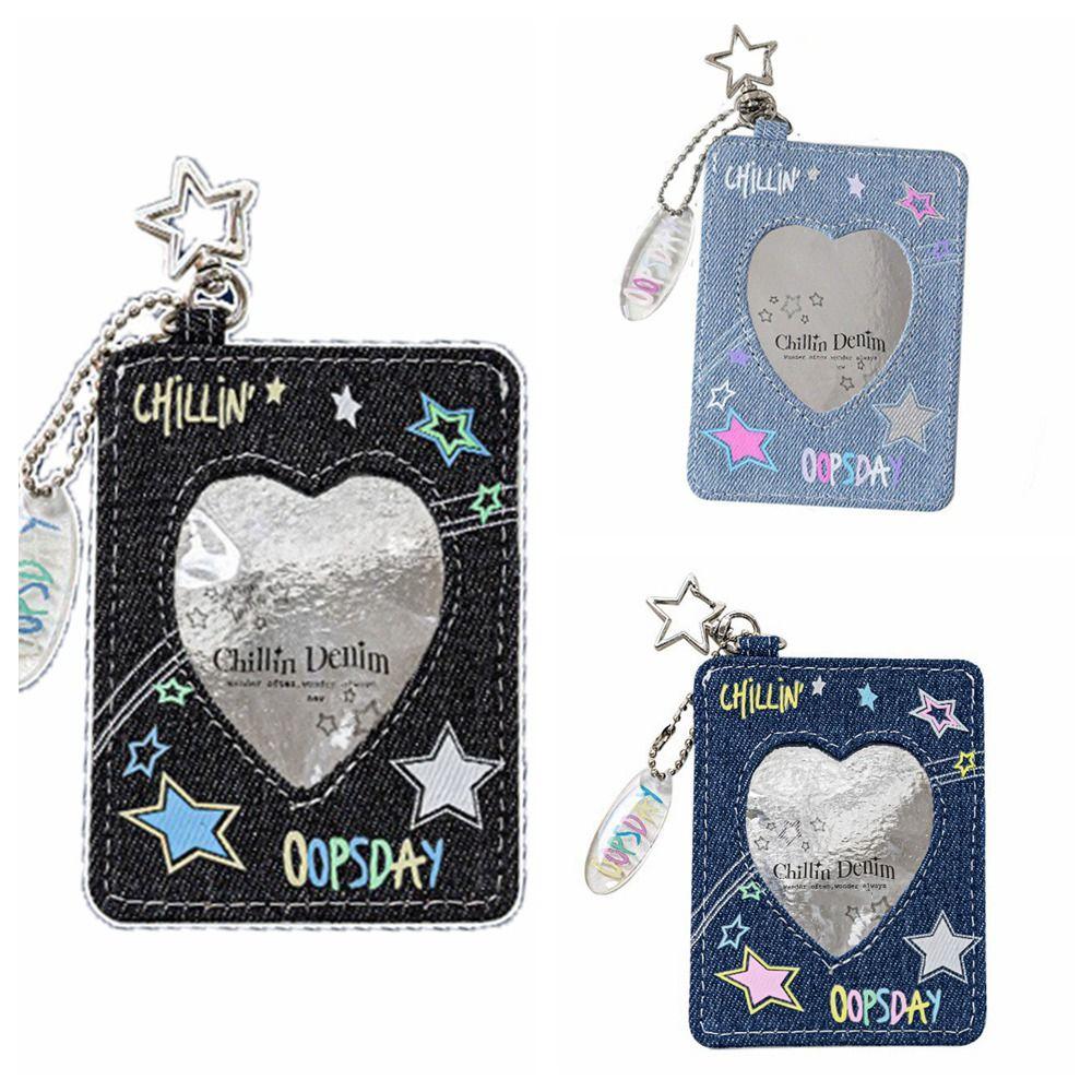 Star Denim Card Holder 3 Inch Card Storage Bag Cute Bag Pendant  Ladies