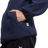PUMA MMQ Polar Fleece Sweatshirt with Stand Collar Unisex Tops Navy-Blue 620820-16