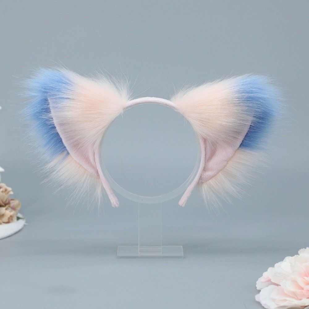 Flauschige Realistische Textur Kunstpelz Katzenohren Flexibles Tier-Haarband Anime Cosplay