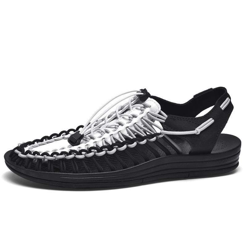 Men's Sandals Woven Casual Mens Beach Shoes 2025 New Comfortable Soft Men's Sandals Summer Casual Shoes for Men Sandalias Hombre