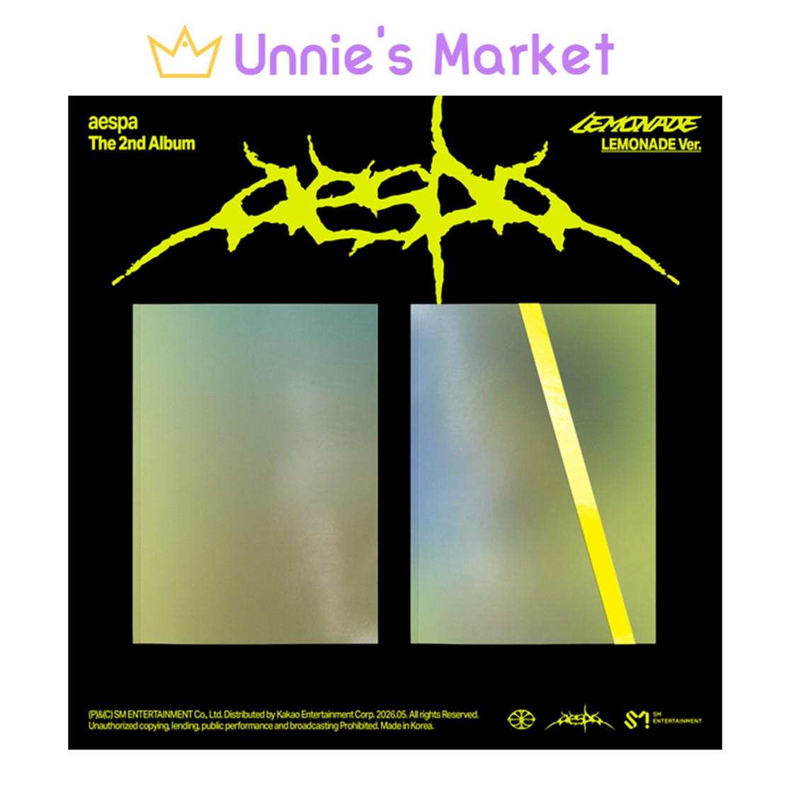 [Предзаказ] aespa [LEMONADE] Версия LEMONADE. 2-й альбом + бесплатный подарок Random ver.