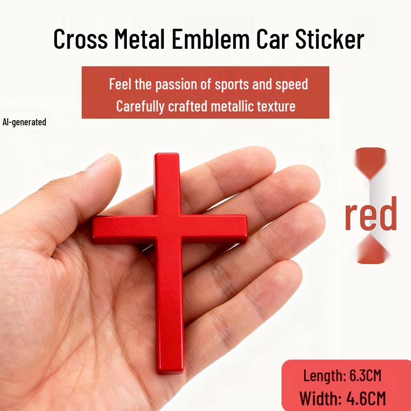 

3D Metal Decorative Refrigerator Magnet: Self-Adhesive, Universal Fit, Unique Design червоний