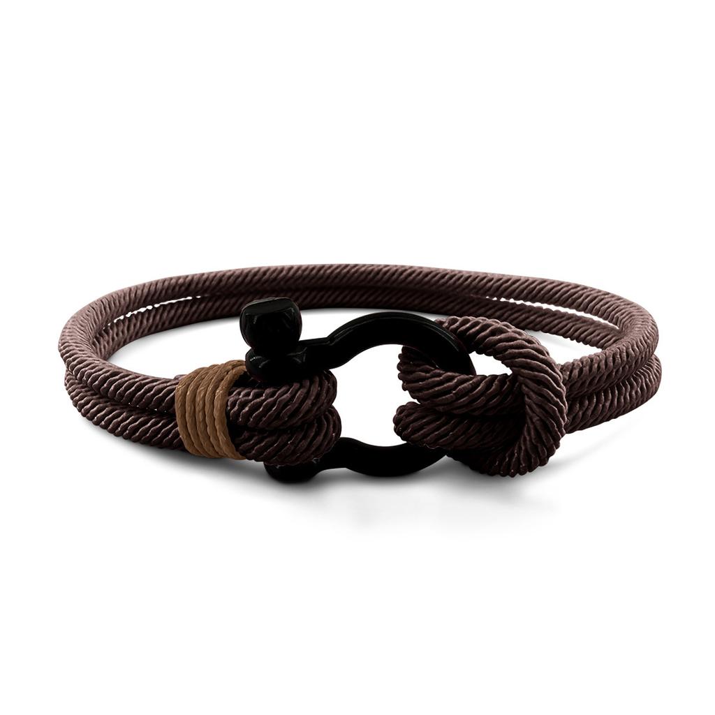 Fashion Bracelet Men's Braided Bracelet Lock Stainless Steel Couple Red Rope Hand Rope Student Jewelry