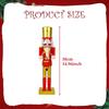 Christmas Nutcracker Figurine Decor Arts Crafts Decorative Statue Tabletop Ornament for