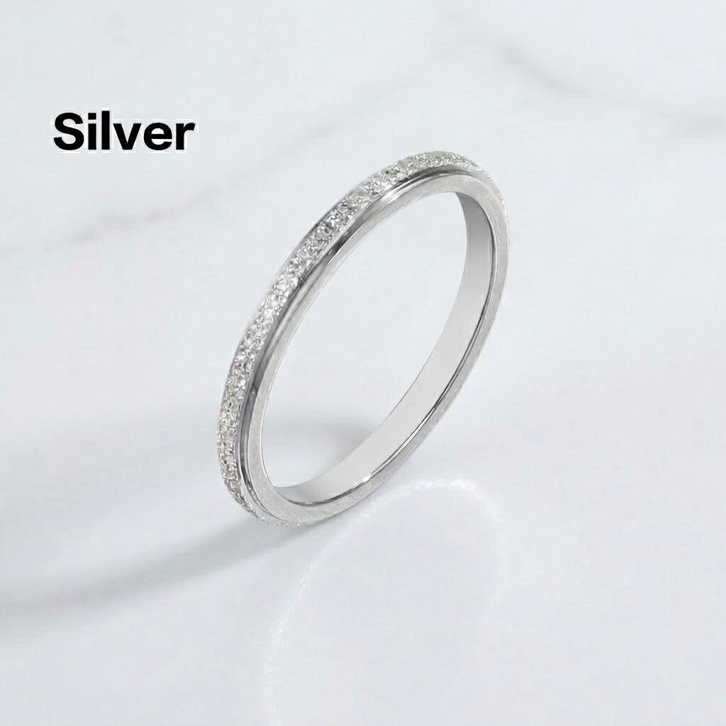 Silberne Frosting Partnerringe für Hochzeit Verlobung Schmuck Geschenke Geburtstagsgeschenk Liebhaber Partnerringe für Männer und Frauen