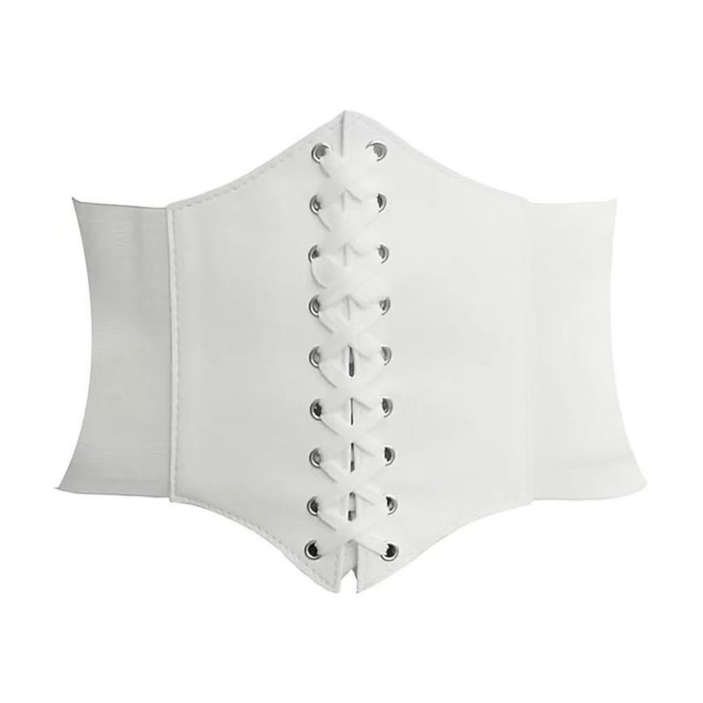 Summer Retro Fashion Tight Fitting Wide Waistband For Women, Elastic Waistband With European And American Court Belt