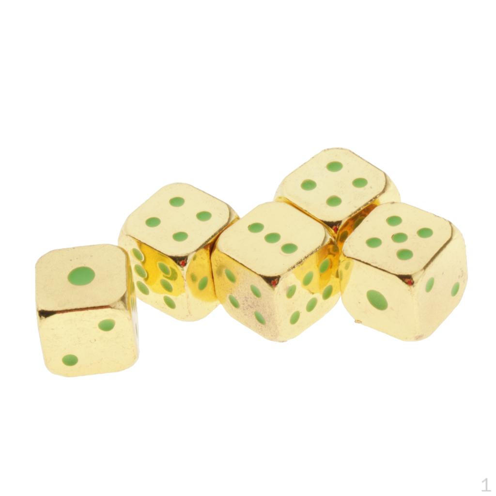 5 PCS Polyhedral золотой