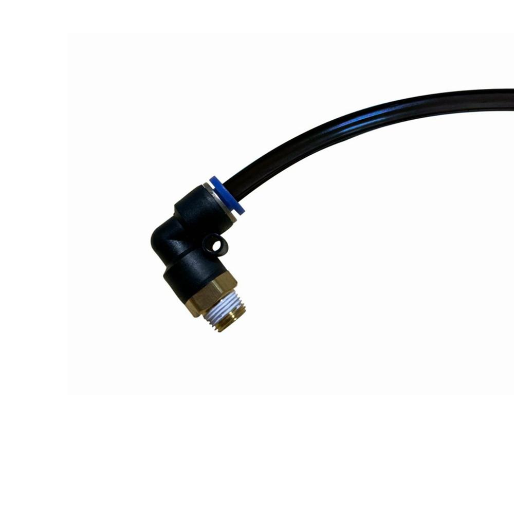 12.4 Ft Push Lock Black Vacuum Fitting Kit Turbo Wastegate & Solenoid for Turbo Vehicles