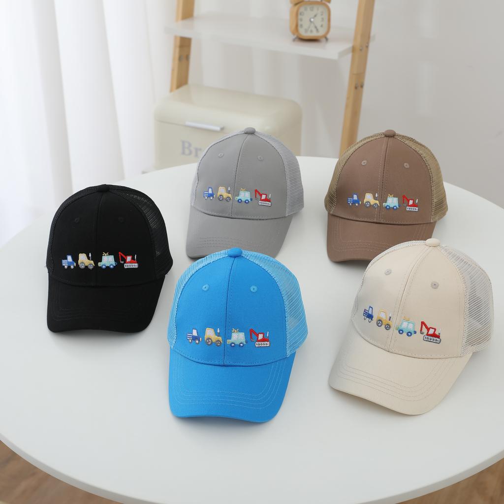 Korean Version Simple and Fashionable Embroidered Multi-color Small Car Mesh Baseball Cap for Outdoor Sun Protection Beanie Hat