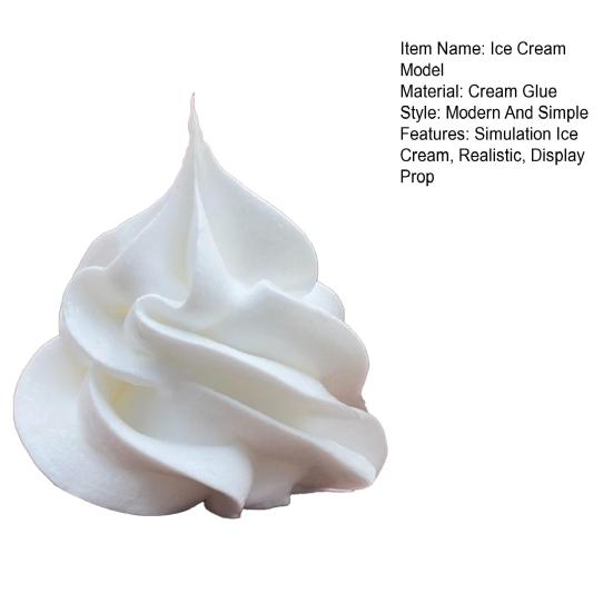 Simulation Ice Cream Model Realistic Artificial Cream Replica Decoration Home Kitchen Countertop Dessert Shop Fake Food Display Prop