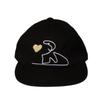 ELKE BLOEM FEELING HEART BLACK BALL CAP