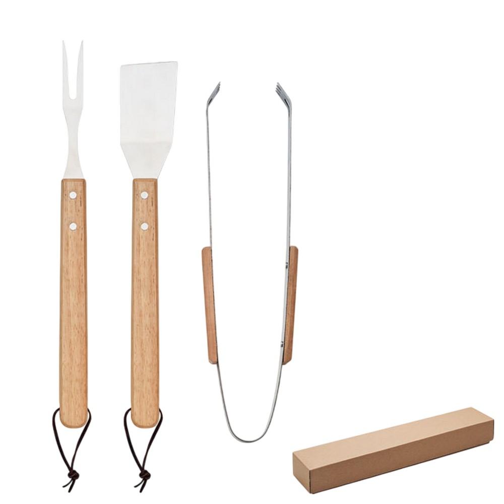 MidOcean y Oak BBQ Tool Set (Pack of 3)