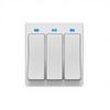 86 Type 3-Gang Smart Wireless Modern Wall Switch for Smart Life WiFi Zigbee DIY Tempered Glass Push Panel 10A Rated Current Easy