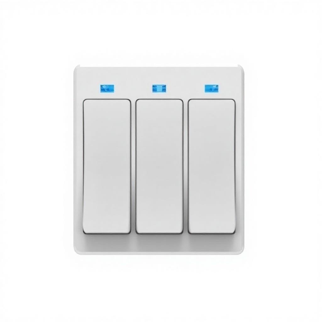 86 Type 3-Gang Smart Wireless Modern Wall Switch for Smart Life WiFi Zigbee DIY Tempered Glass Push Panel 10A Rated Current Easy
