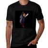 Stevie Nicks Schwarzer Hintergrund Version 4 Farben T-Shirt Dienstkleidung Freizeit-T-Shirt