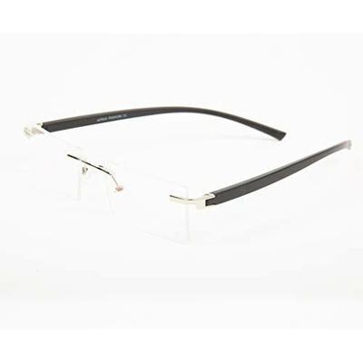 RSINC Rimless Light Weight, Frame/eyeglass Silver-Black-Mix-2 JL286093830614