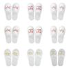 Bridesmaid Wedding Pajama Party Slippers - Colorful Letter Design