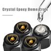 5Pcs Car Logo Wheel Tire Tire Valve Air Nut Cover Accessories For Lamborghini LP570 LP610 Urus LP700 LP770 Gallardo Aventador