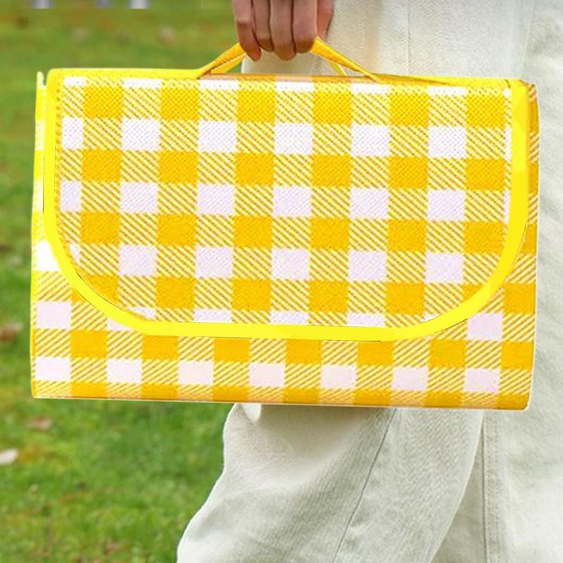 Picnic Mat Foldable Picnic Blanket Waterproof 80X80Inch Washable Weatherproof Quick-Dry Outdoor Rug For Beach Camping Hiking