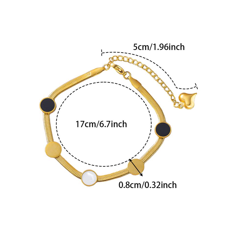316L Stainless Steel Link Chain Bangle Bracelet for Women Fashion Charm Bracelet Girl Wristhand Jewelry Casual Party Gifts