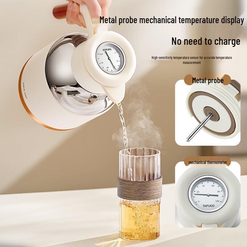 TAFUCO 1.8L Titanium Tea Infuser Thermal Pot