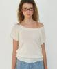 RONRON Detachable Ruffle Hem Knit Ivory