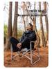 Mountain Guest Director Chair: Portable Audiovisual Car Show Folding Chair with Backrest for Outdoor Camping, RV, Leisure, and Fishing