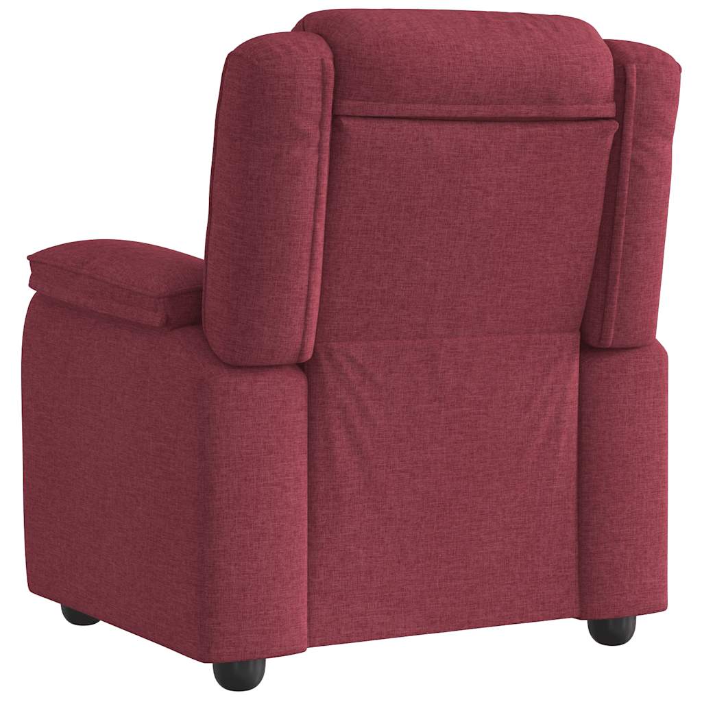Relaxation Armchair Burgundy Fabric