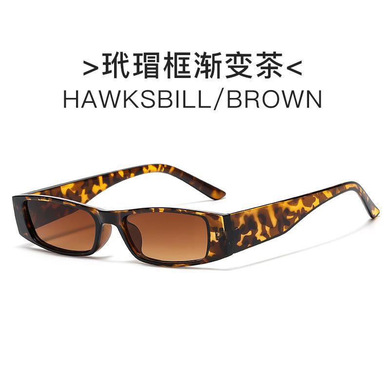 New Retro Small Rectangle Sunglasses For Women Men Narrow Square Frame Sun Glasses Vintage Brand Design Uv400 Shades Eyewear