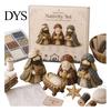 Christmas Tabletop Decorations Nativity Scene Patchwork DIY Kit, Fabric Sewing Diy Kit Religious Quilted Craft Set for Handmade Home Decoration