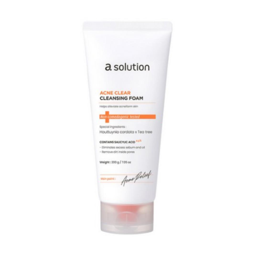 

[Asolution] Acne Clear Cleansing Foam 200g / Facial Cleanser