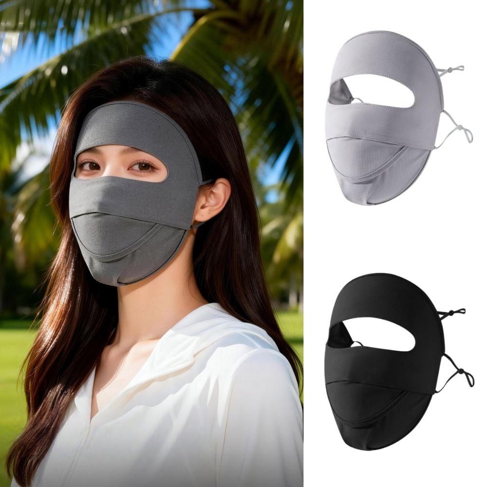 Elastic Ice Silk Face Cover Face Covering Face Mask New Sunscreen Veil  for Outdoor Activities