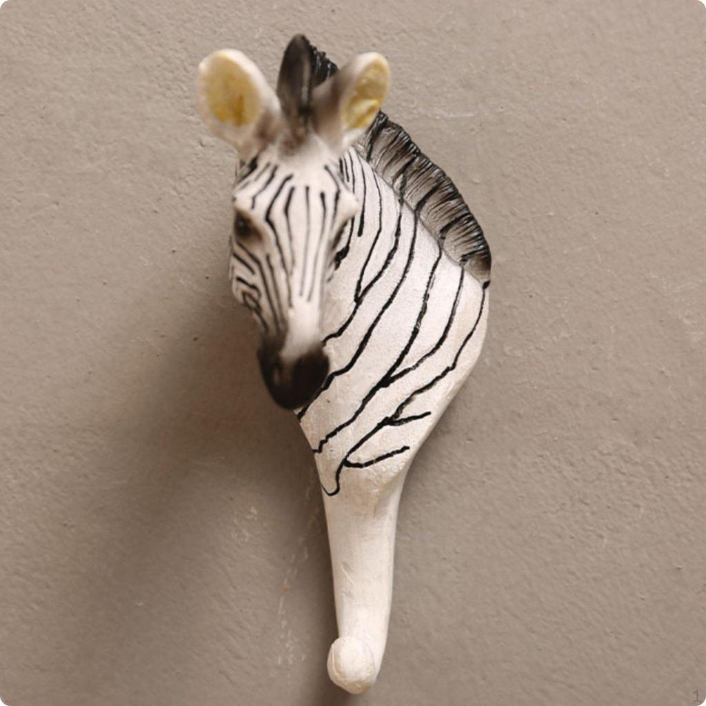 Animal Wall Hook 3D Design Retro Space Saving Decorative Hanger Sika Deer