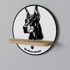 Doberman Dog Round Shelf