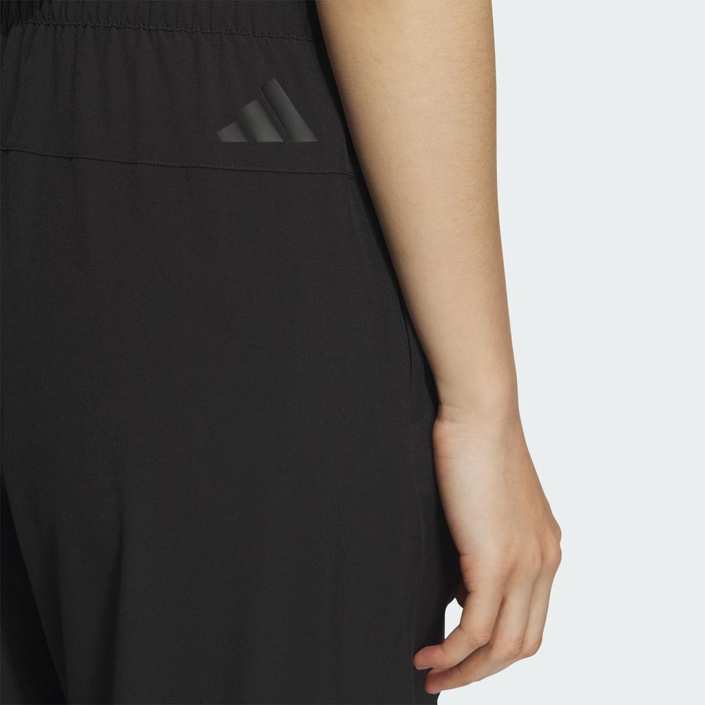 Adidas Climacool 7/8 Stretchy Woven Pants Quick-Dry Cool Feel Drawstring Sports Trousers Women Pants Black KC1485