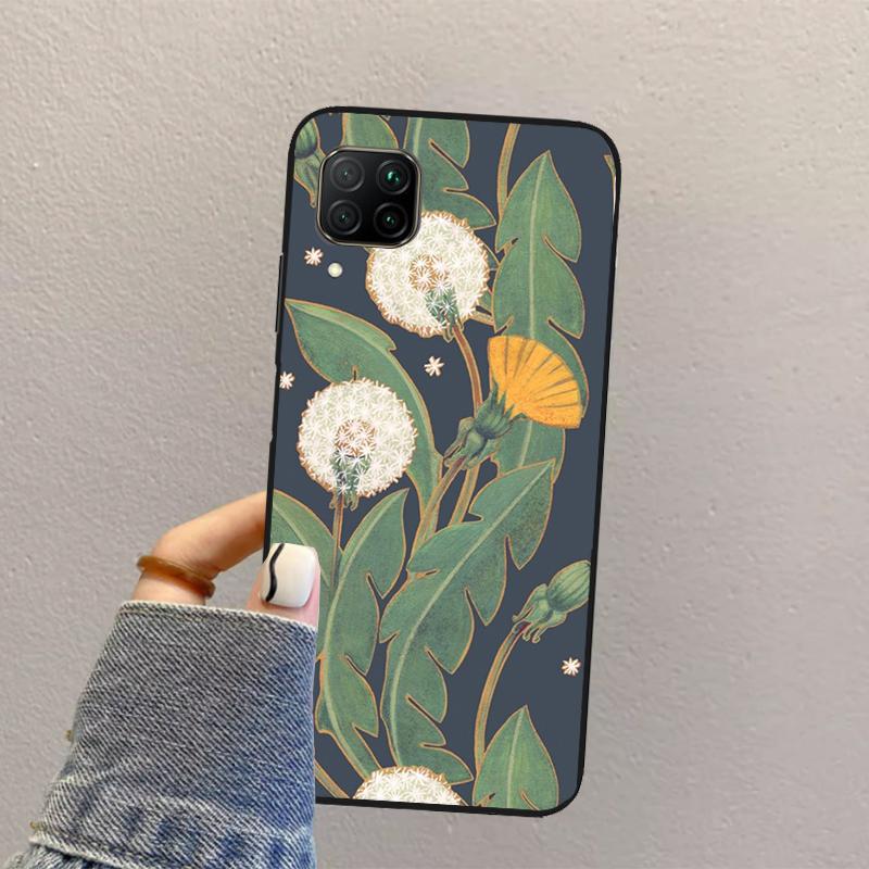 Dandelion For Huawei Nova Y70 Y90 Y60 Y73 Y72 Y61 Y91 12s 12i 11i 8i 9 10 SE P40 Lite P60 P30 Pro Case