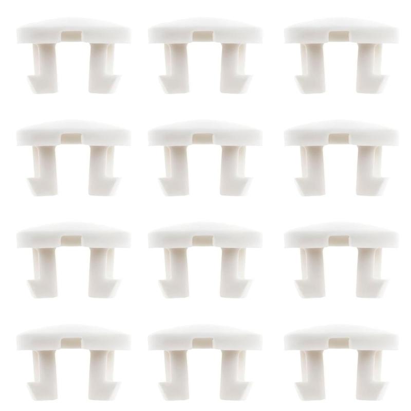 Bottom Rail Cord Cover Button White Tape Lock Plug Bottom Rail Button Plastic Horizontal Blinds Replacement Parts