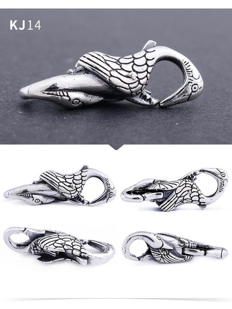 S925 Sterling Silver Double-Opening Clasp for Bracelets and Necklaces