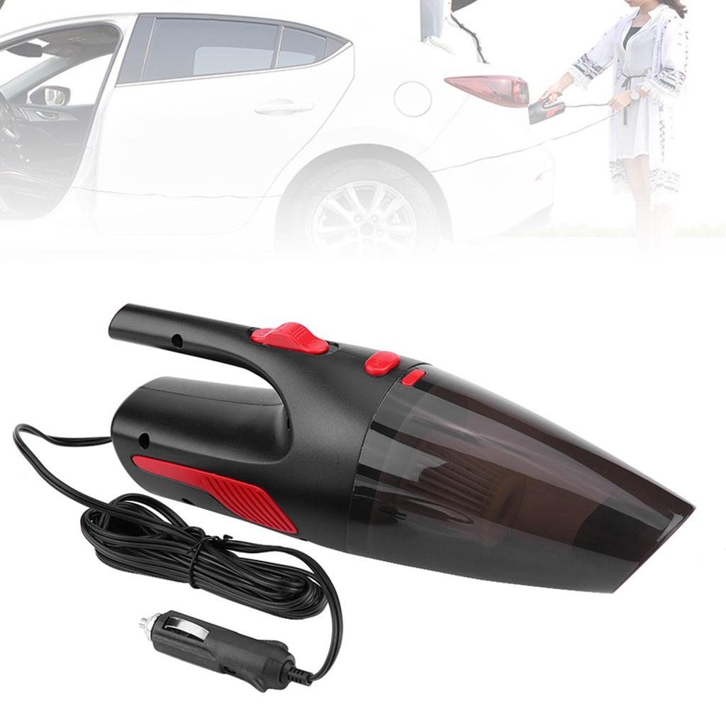 DC12V 120W Wired Car Portable Vacuum Cleaner Wet Dry Dust Catcher with Light