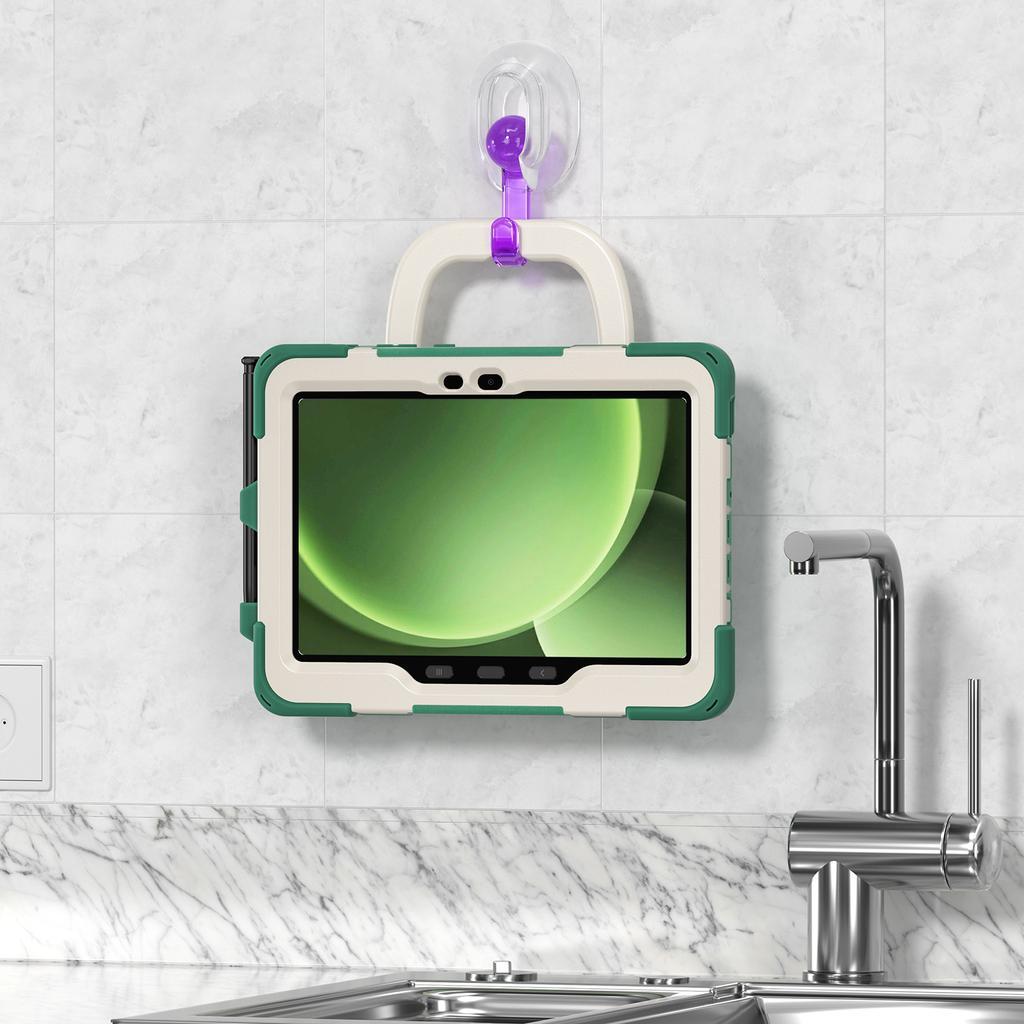 For Samsung Galaxy Tab Active5 Pro X350/X356B/Active Pro T540/T545/T547/Active4 Pro Case with Shoulder Strap TPU + PC + Silicone Kicks