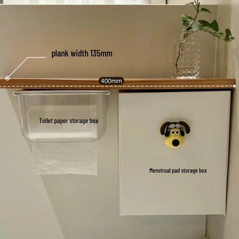 Waterproof Wall-Mounted Transparent Bathroom Tissue Box