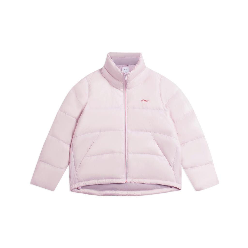 Li Ning Fitness Series Down Jacket Women's Lotus Root Powders Purple AYMS028-7