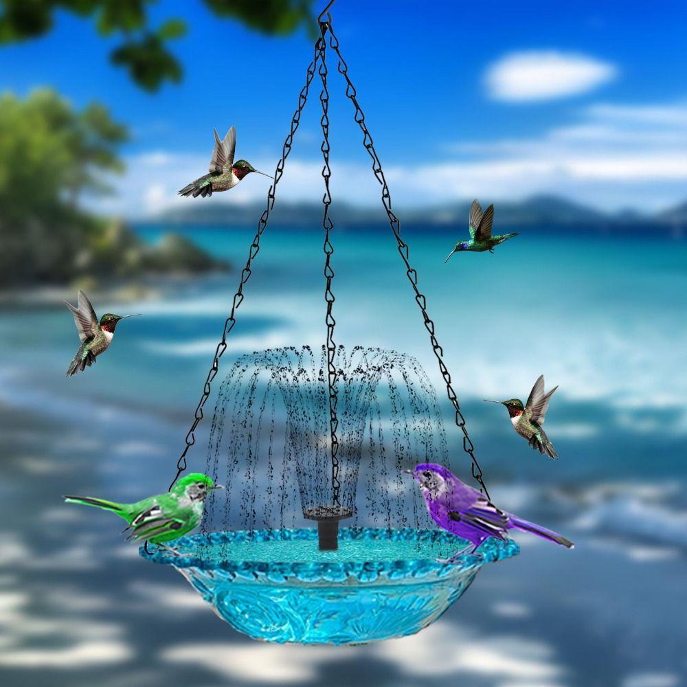 Plastic Fountain Bird Feeder Metal Hummingbird Drinker Bird Water Dispenser  Bird Watchers