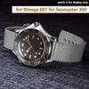 Rem för Omega för Seamaster 300 007 Klockarmband 20mm 22mm Rostfritt Stål Lyxigt Nätarmband Affärsklocka Tillbehör2028